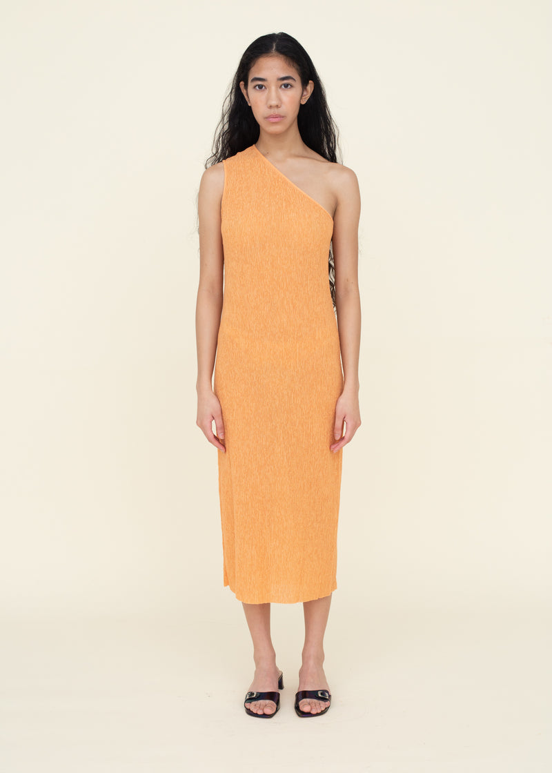 Crinkle Knit Dress Mango