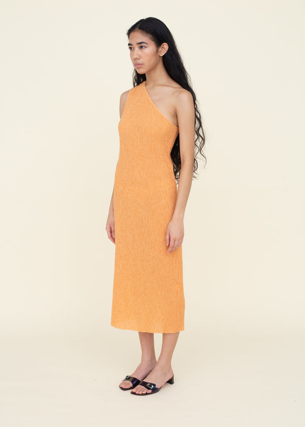 Crinkle Knit Dress Mango