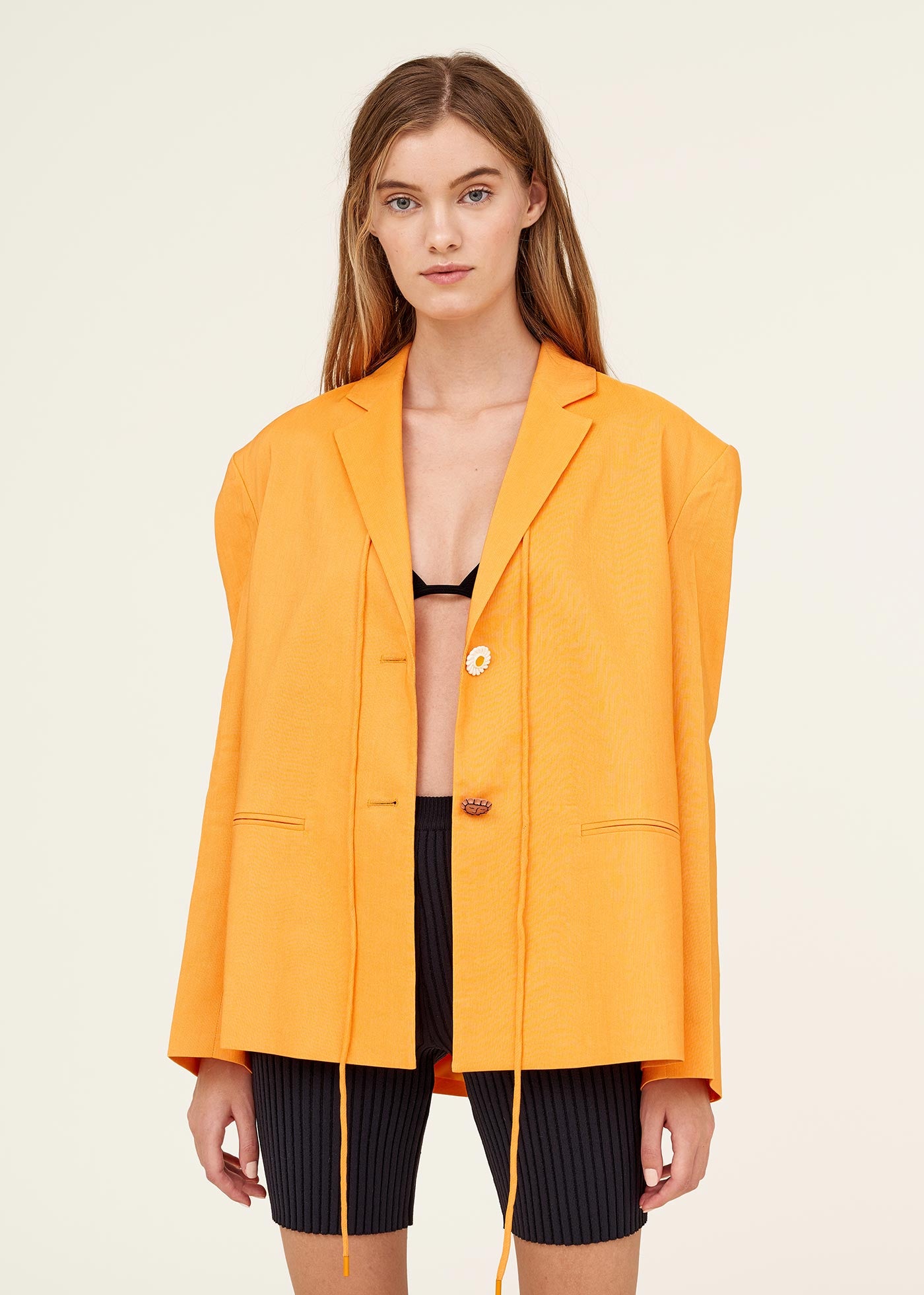 【REJINA PYO】\"Bowen Jacket\" yellow-BEIGE Rejina Pyo - Bowen Wool Blend Jacket in Beige at Nordstrom