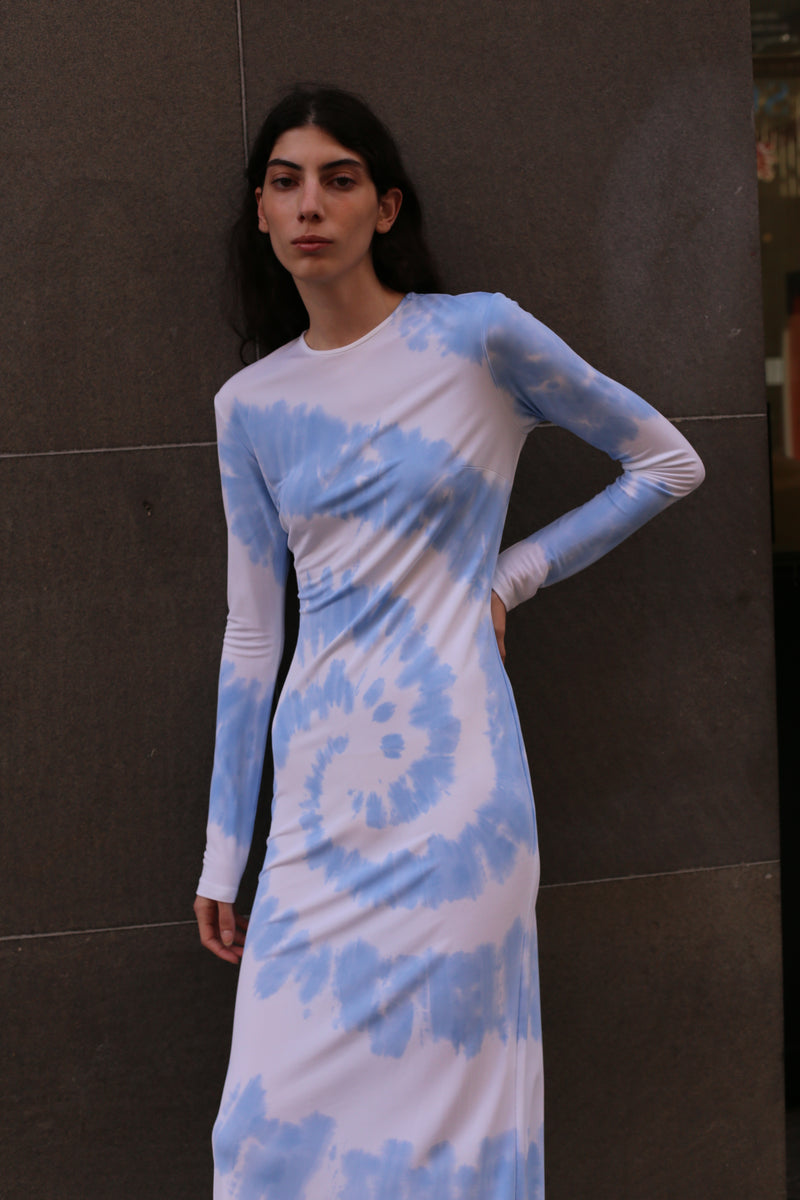 Sky Tie-Dye Dress