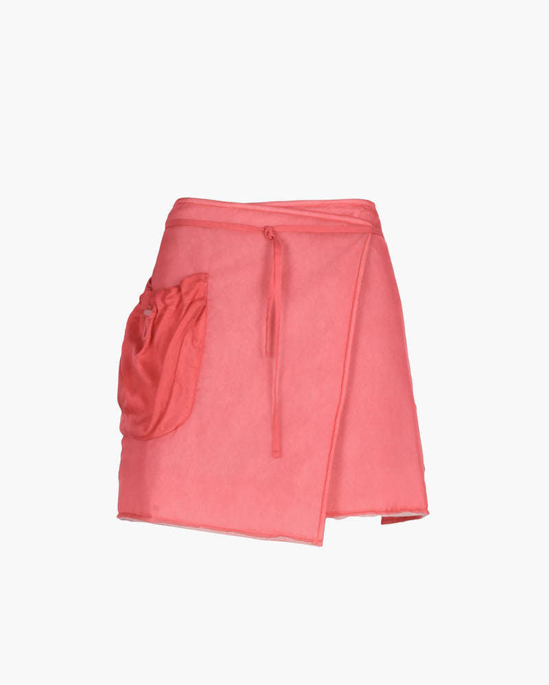 Jamilla Skirt Silk Chiffon Pink