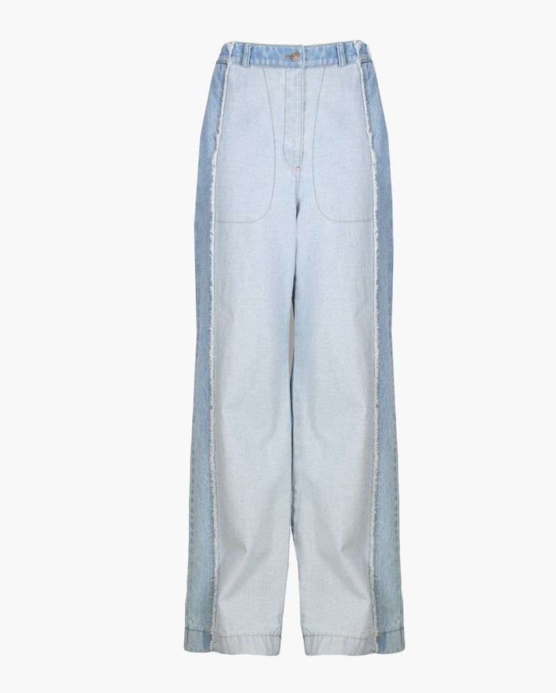Mara Trousers Organic Cotton Denim Skyblue