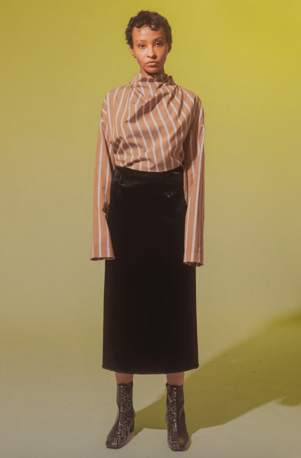 Asymmetric Cowl Shirt