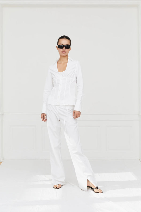 Elizabeth Pants White