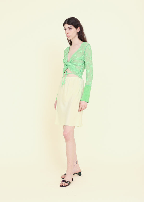 Sublime Slip Skirt Light Moss