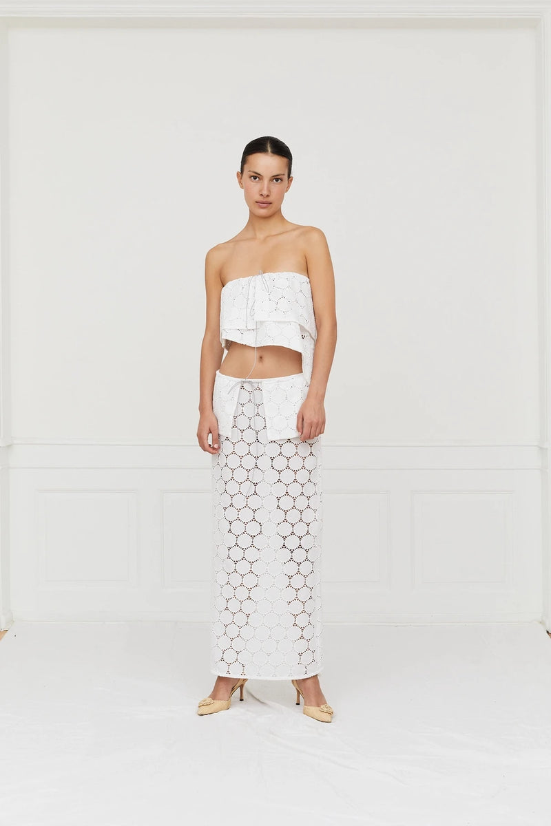 Meredith Skirt White