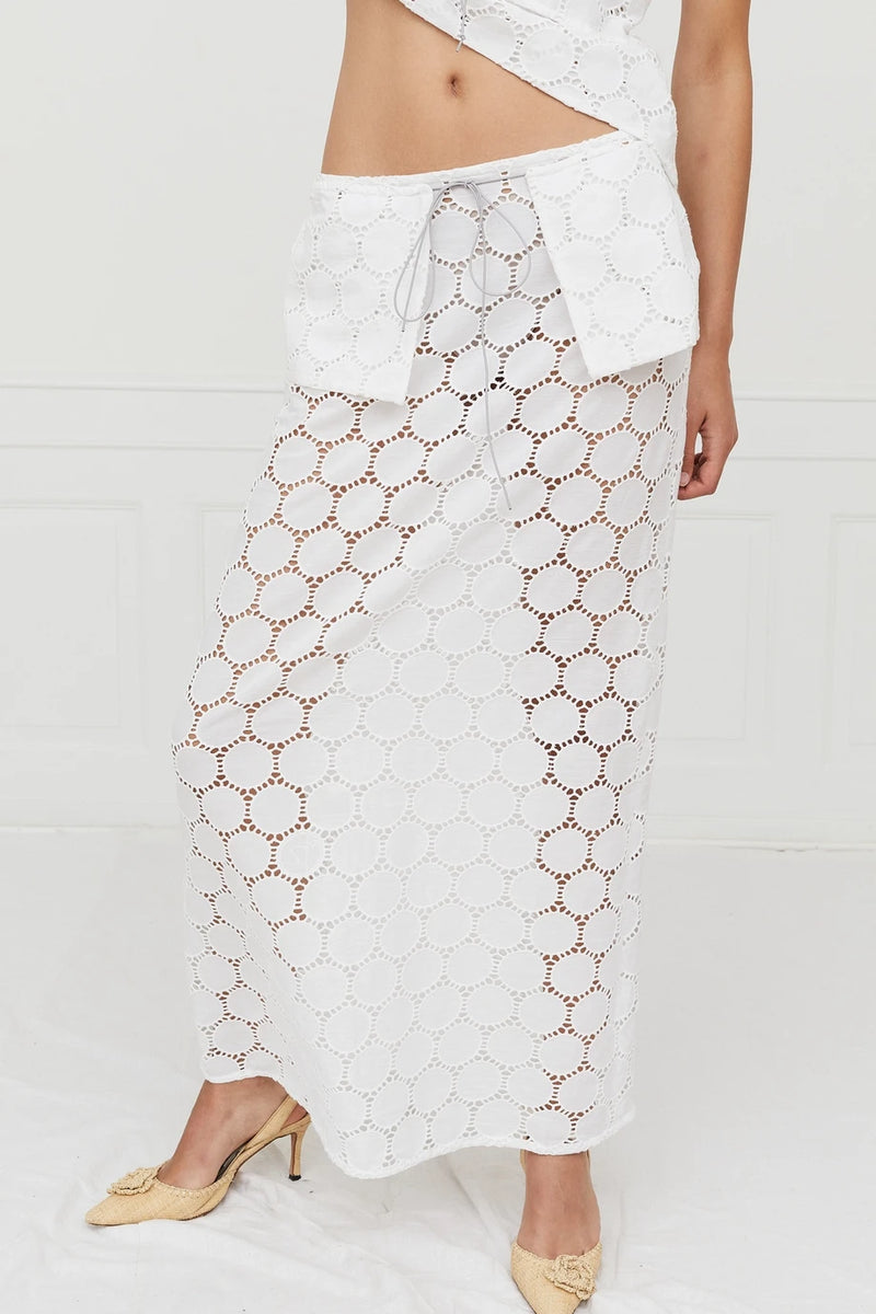 Meredith Skirt White