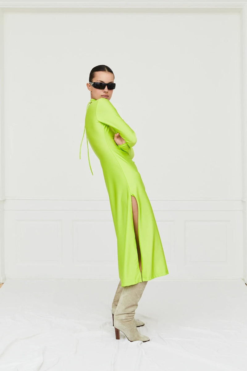 Nikola Dress Neon Green