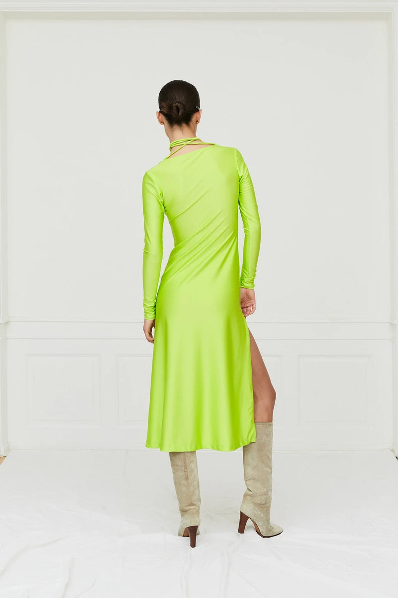 Nikola Dress Neon Green